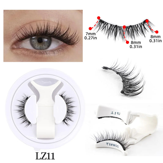 Magnetic Faux Mink Eyelashes & Tweezers Set